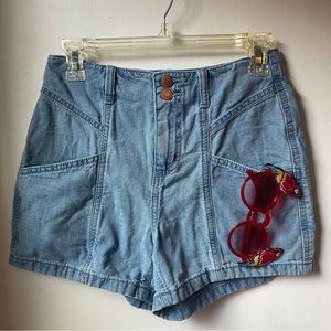 Denim shorts